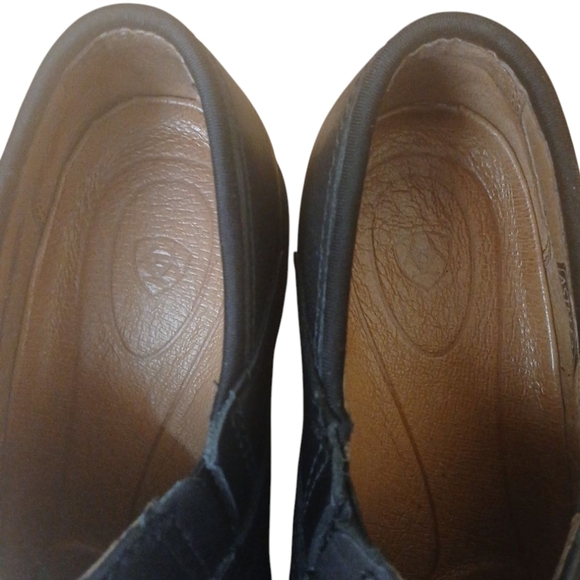 ARIAT Black Leather Safety Clog Womens Slip-On Steel Toe Work Shoe Size 6.5 - Picture 4 of 15